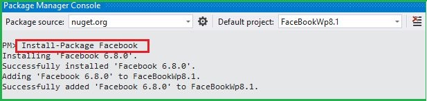 Install Package Facebook